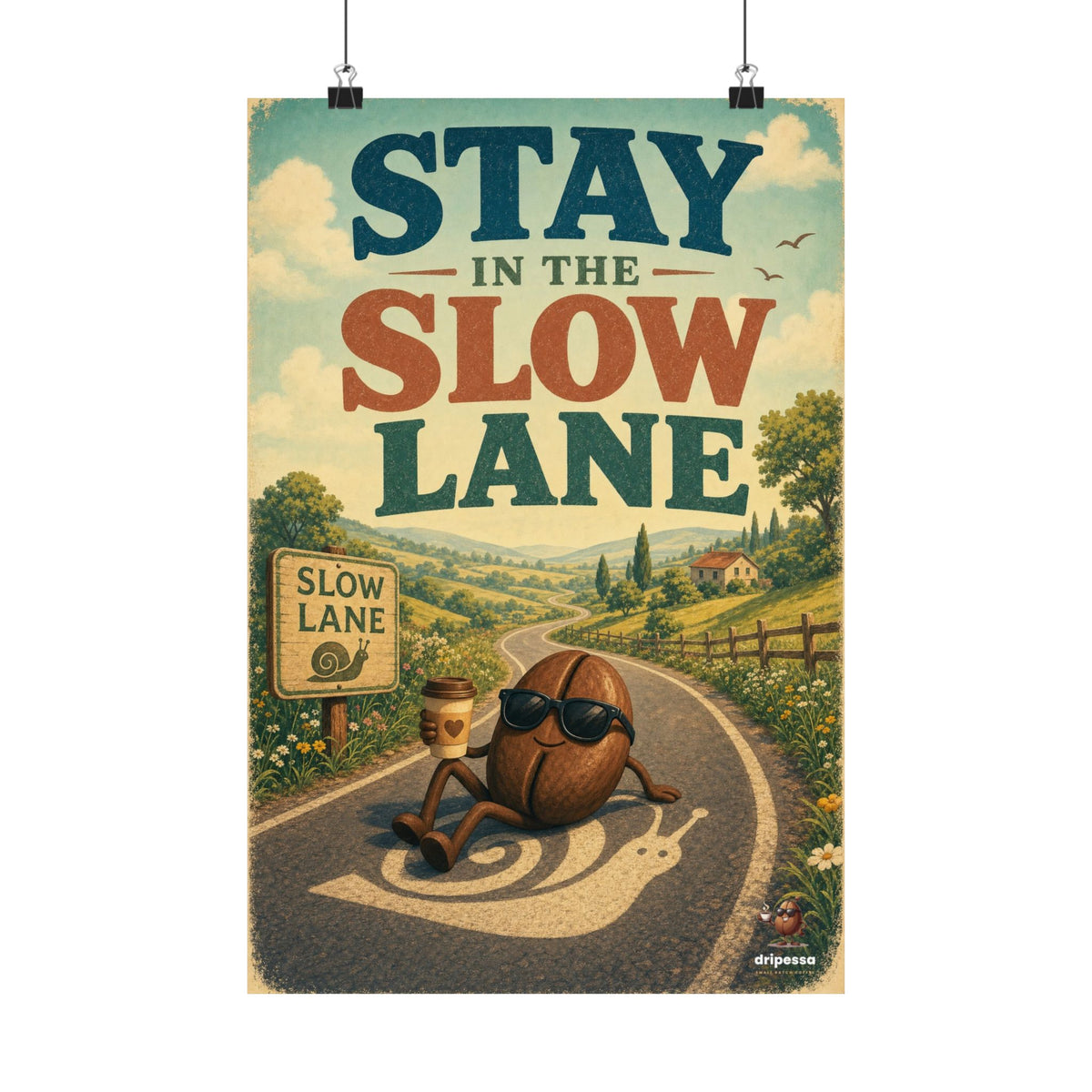 Stay in the Slow Lane Poster