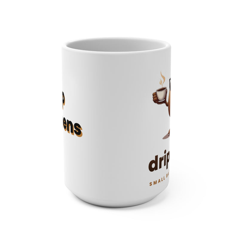 Dripessa "Sip Happens" 15oz Ceramic Mug