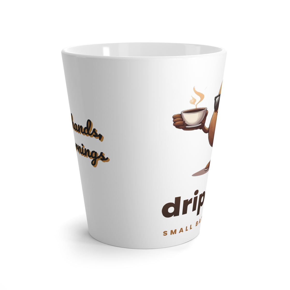Dripessa "Warm Hands, Slow Mornings" Latte Mug